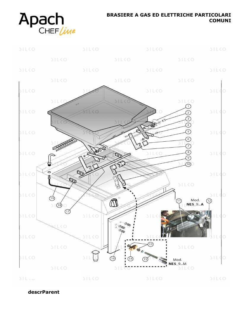 Деталировка Apach Chef Line SLBPG129ASS
