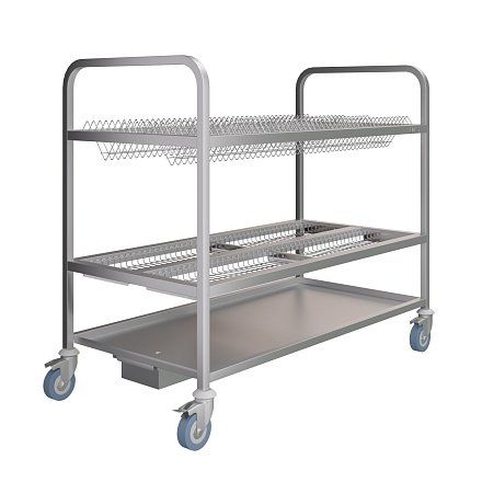 Тележка для тарелок и стаканов Атеси ТТС-Л-2-1200.600-02
