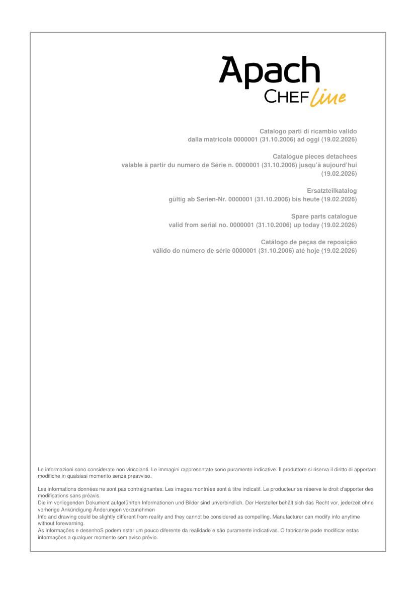 Деталировка Apach Chef Line GLRSTG117DXP