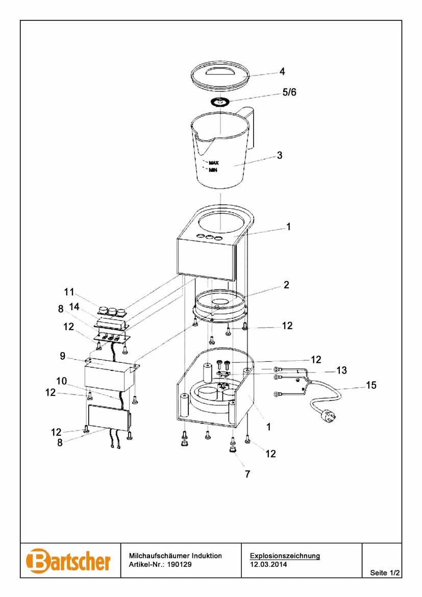 Деталировка Bartscher MSI400 190129