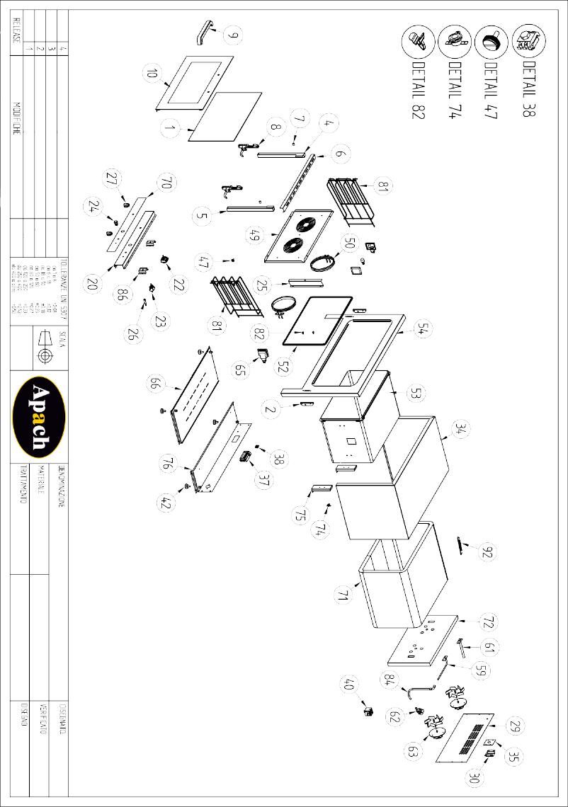 Деталировка Apach Cook Line A8/U