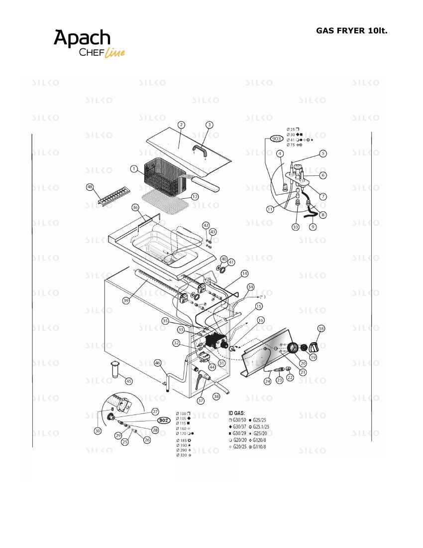 Деталировка Apach Chef Line SLFRIG47S10CS