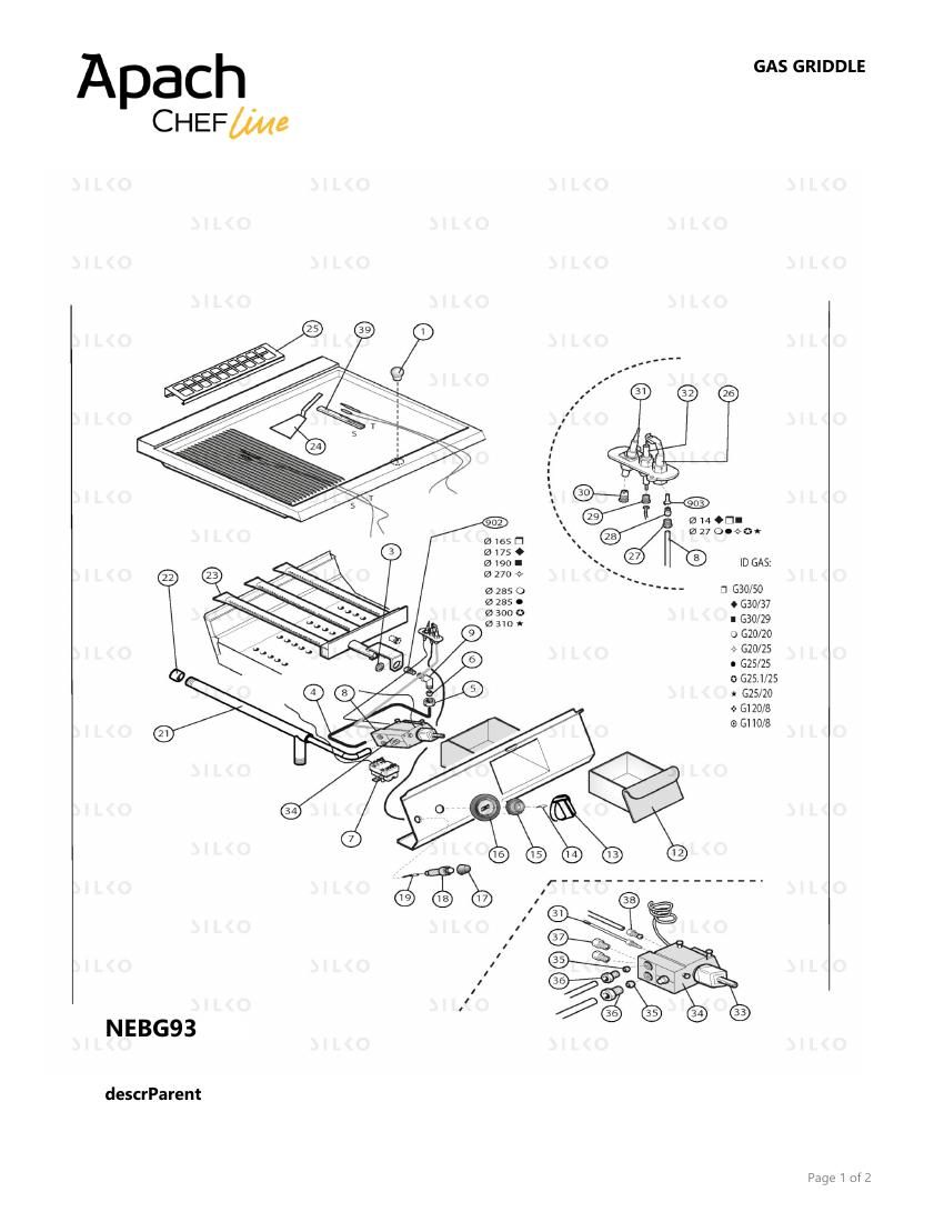 Деталировка Apach Chef Line SLFTG659CLRTCS