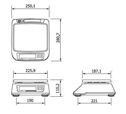 Весы CAS SWN-30 с акб