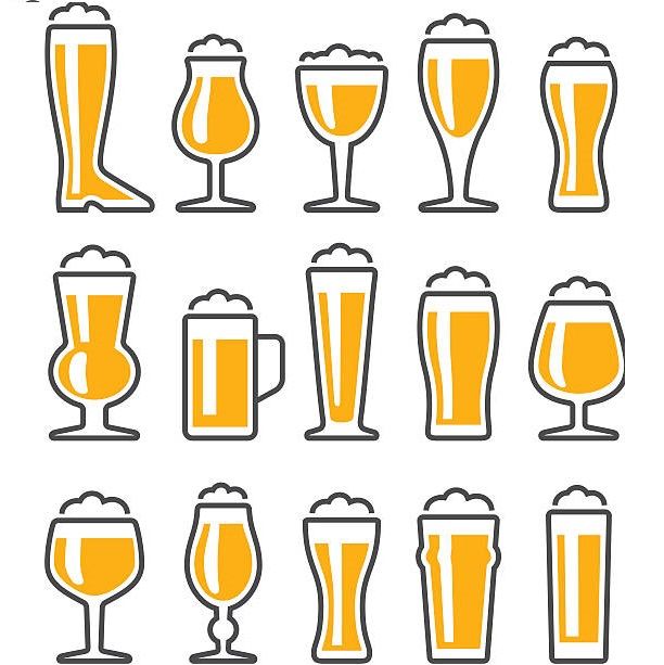 Виды пивных бокалов