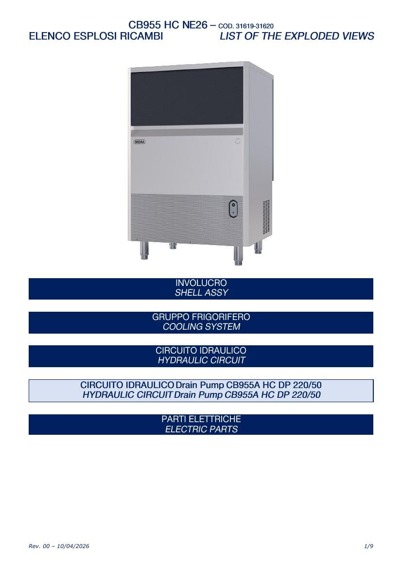 Деталировка Brema CB955 HC