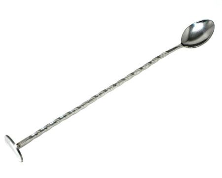 Ложка барная MGsteel 38733 с плоской кнопкой 28см нерж.