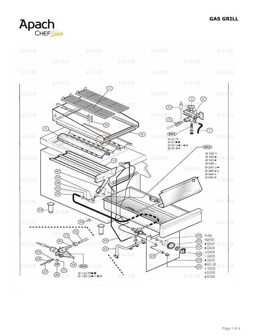 Деталировка Apach Chef Line SLGBG129