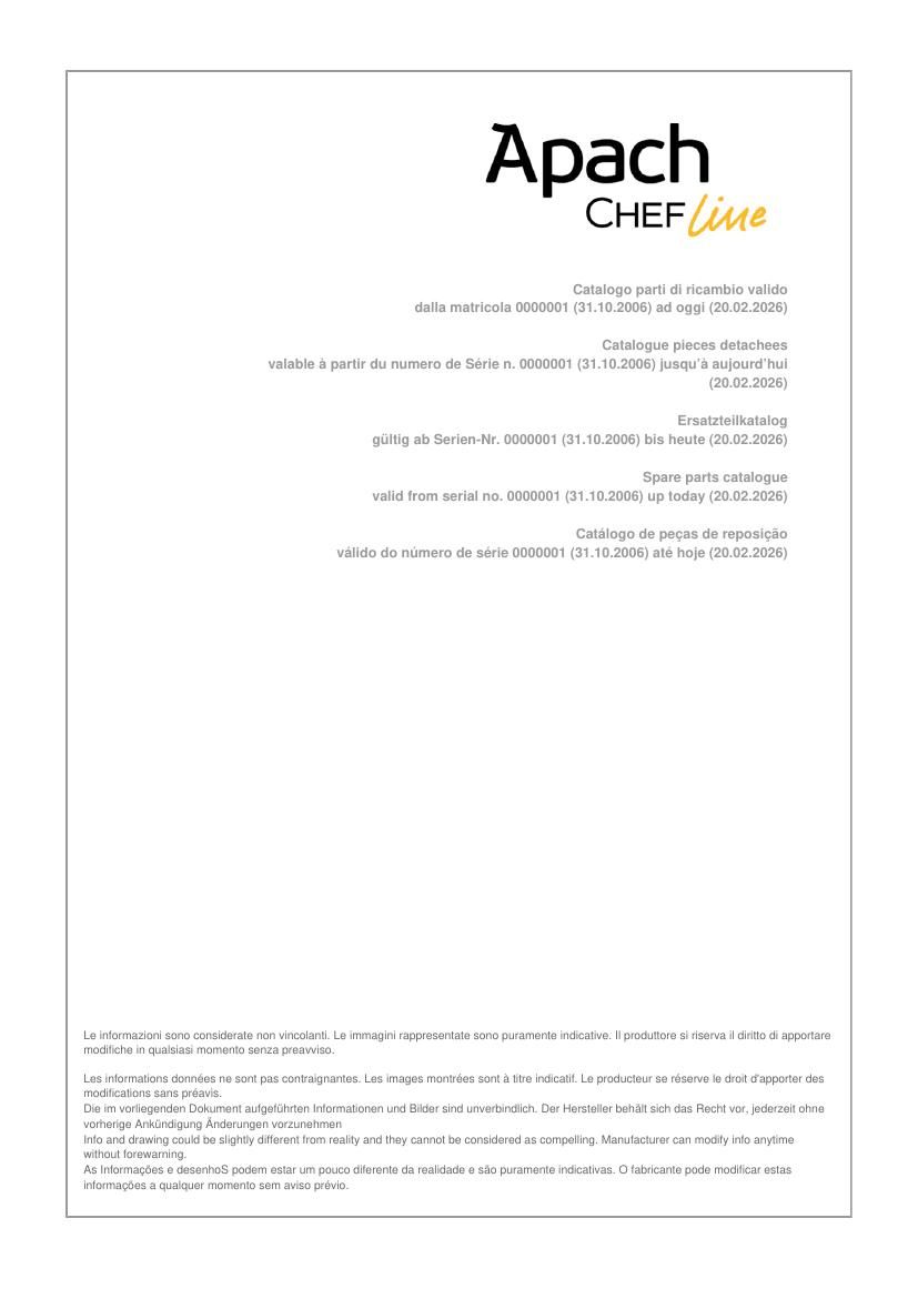 Деталировка Apach Chef Line GLRSTG157R4P