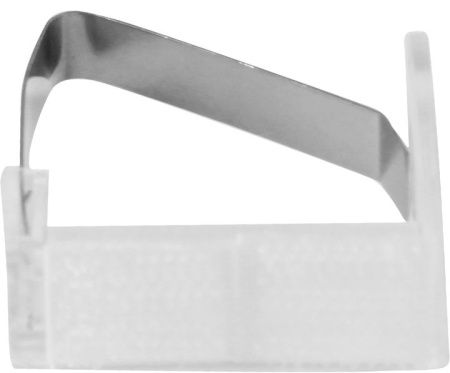 Зажим для скатерти MGprof 1739 прозрачный с липучкой/пластина