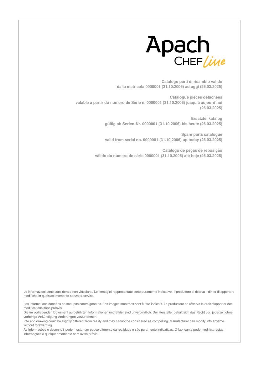 Деталировка Apach Chef Line GLFRIE46S10M