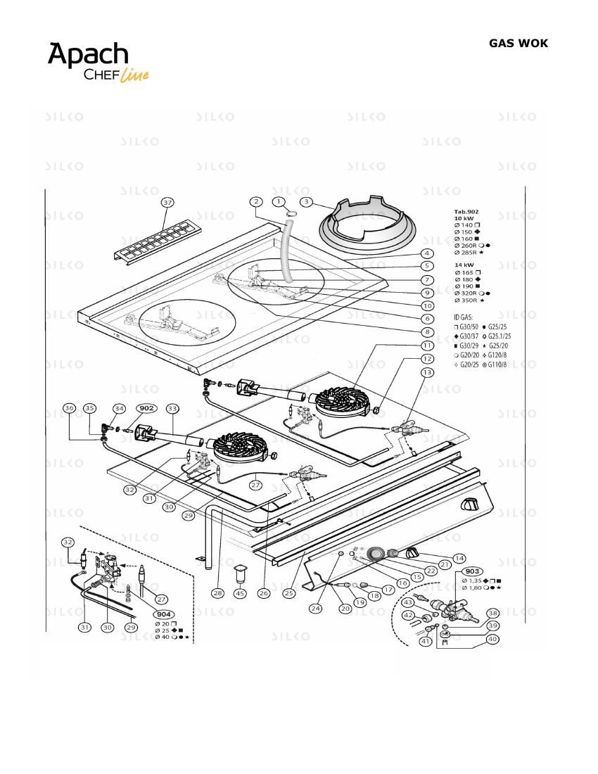 Деталировка Apach Chef Line SLRWG107CS