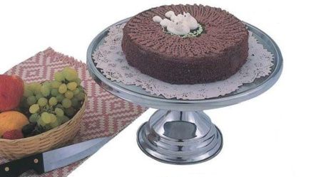 Подставка для торта MGsteel 40796 d=32,5см h=15,7см нерж.