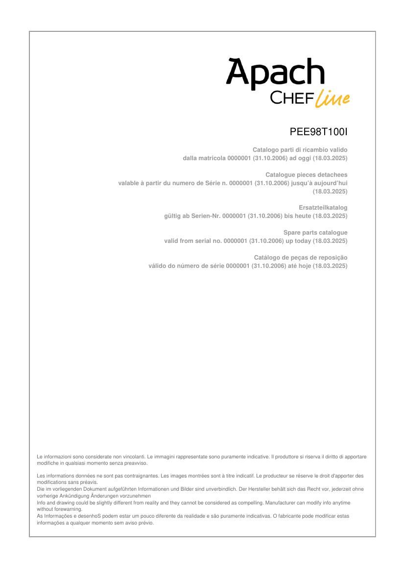 Деталировка Apach Chef Line GLKE89I100HVP