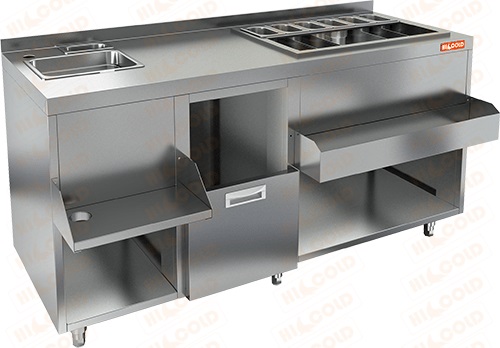 Коктейльная станция Hicold НБМКС-15/7БПК (без ящиков и вертушки)