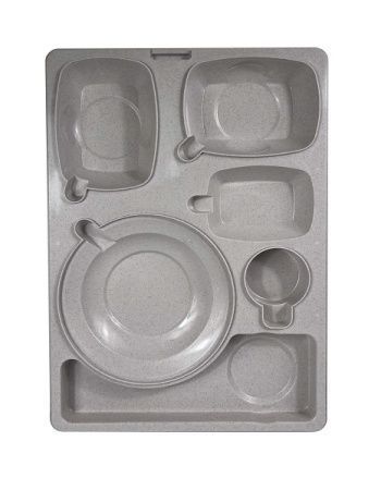 Термоподнос Tribeca TT-6NL 542*390*120мм на 6 предметов с крышкой с зажимом