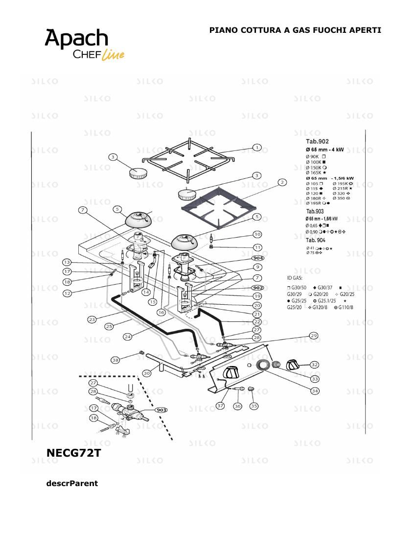Деталировка Apach Chef Line SLFTG47CLT
