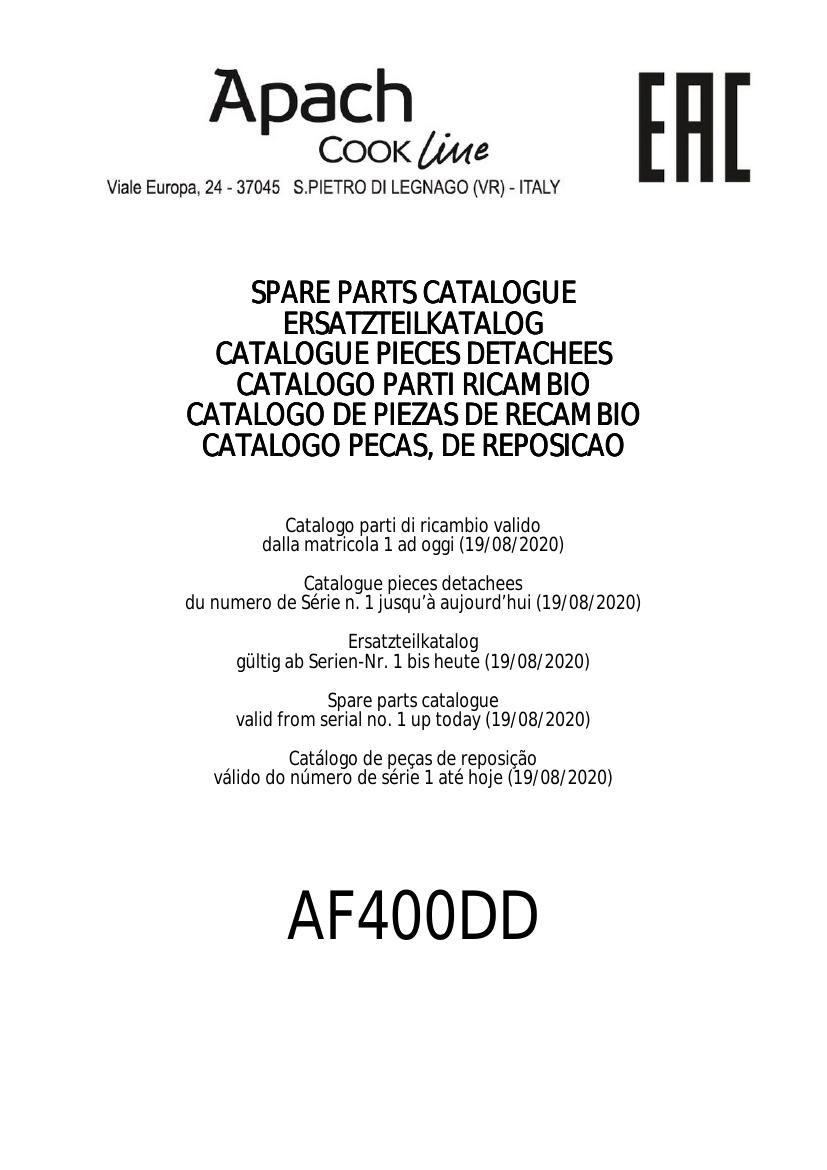 Деталировка Apach Cook Line AF400DDP