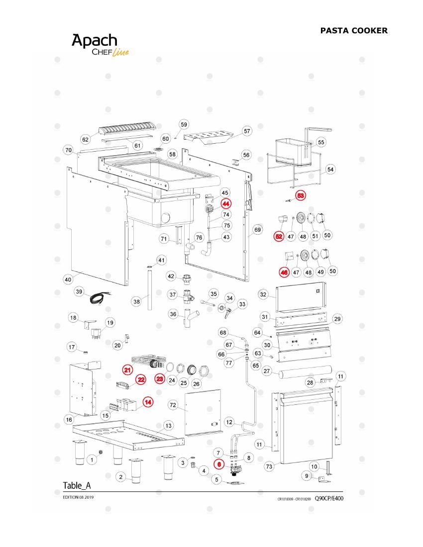 Деталировка Apach Chef Line LPCE49CS