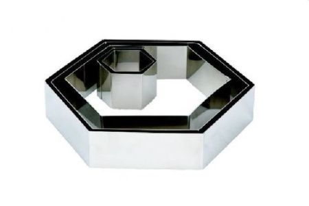 Форма кондитерская MGsteel 46880 Шестиугольник 23,5*25,5см h=5см нерж.