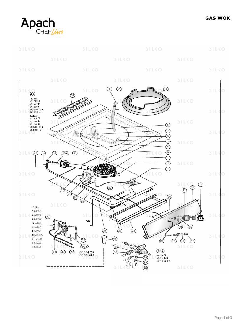 Деталировка Apach Chef Line SLRWG109CS