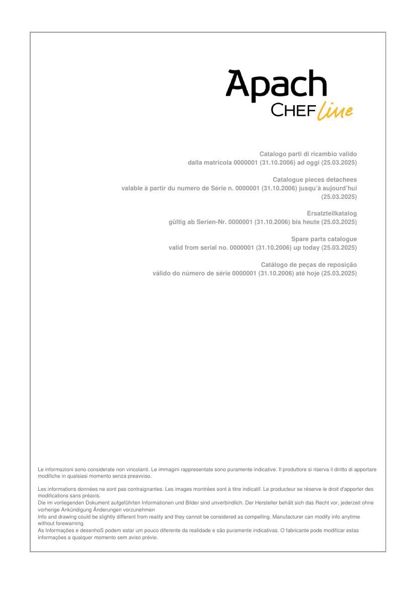 Деталировка Apach Chef Line GLFTG77LOSP