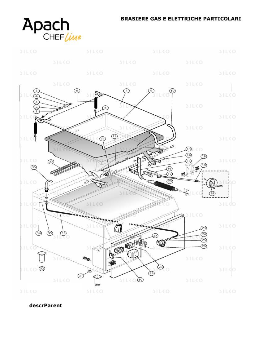 Деталировка Apach Chef Line SLBPG89MSS