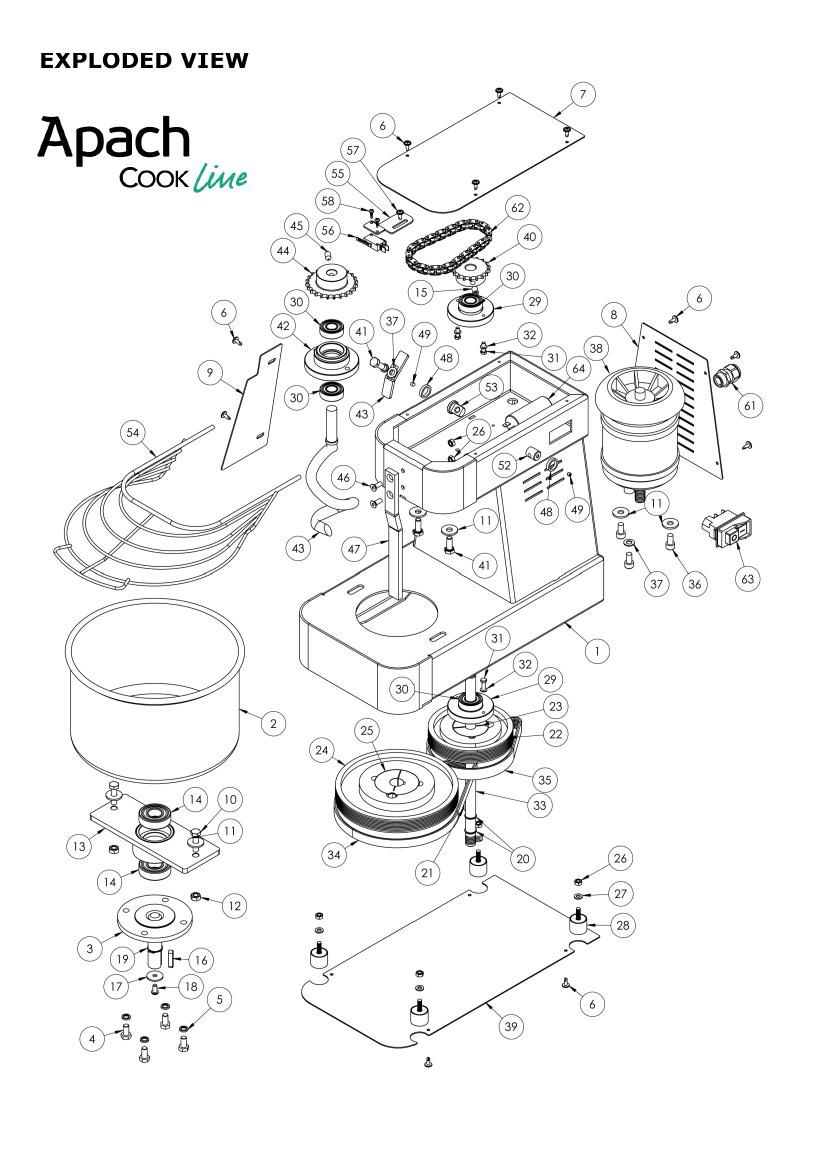Деталировка Apach Cook Line ASM07FT