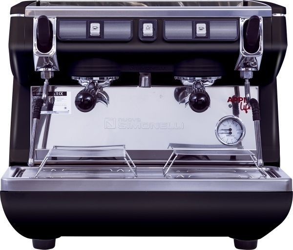 Кофемашина Nuova Simonelli Appia Life Compact 2 gr S black (высокие группы, экономайзер)