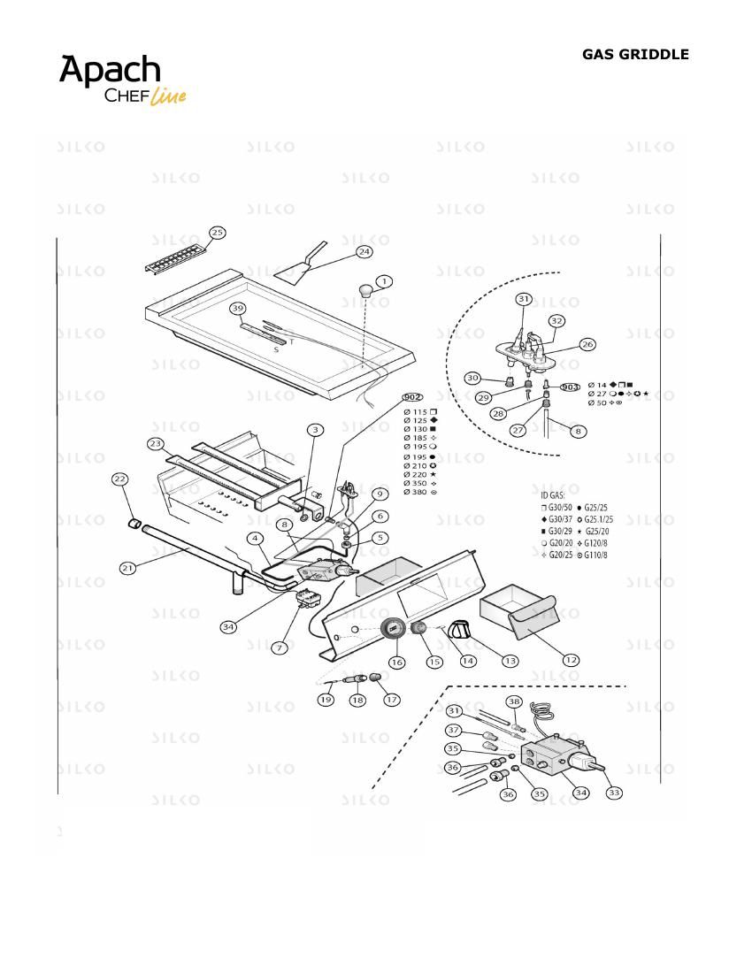 Деталировка Apach Chef Line SLFTG47CRT