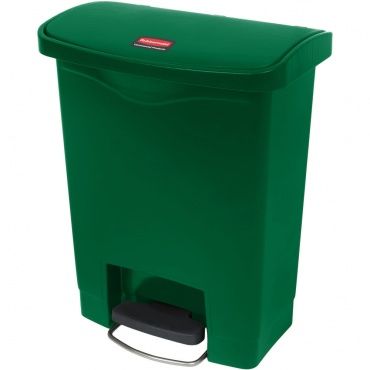 Контейнер Rubbermaid Slim Jim Step-On 1883582 с педалью 30 л зеленый
