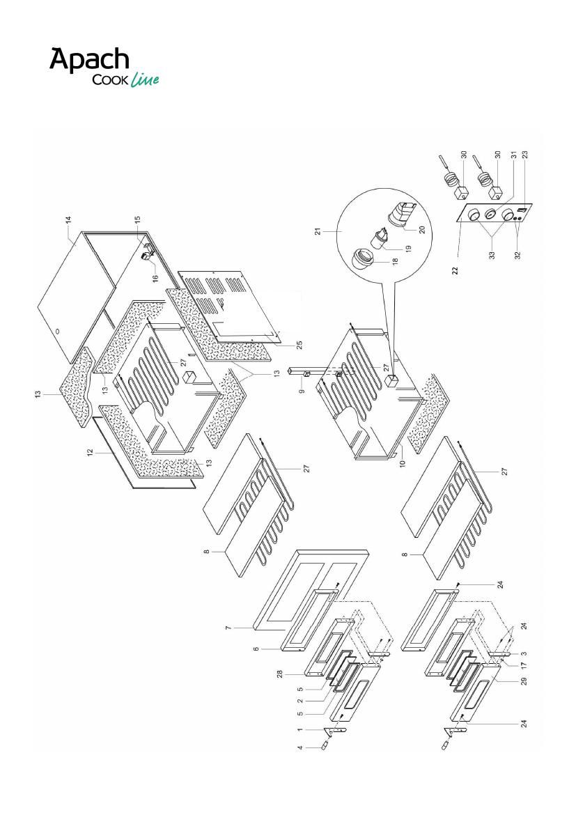 Деталировка Apach Cook Line AMM44X