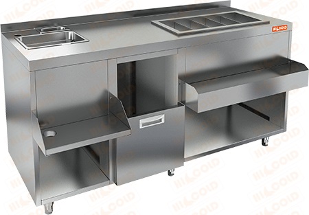 Коктейльная станция Hicold НБМКС-16/5БПК (без ящиков и вертушки)