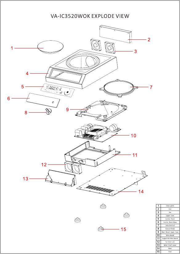 Деталировка Viatto VA-IC3520WOK