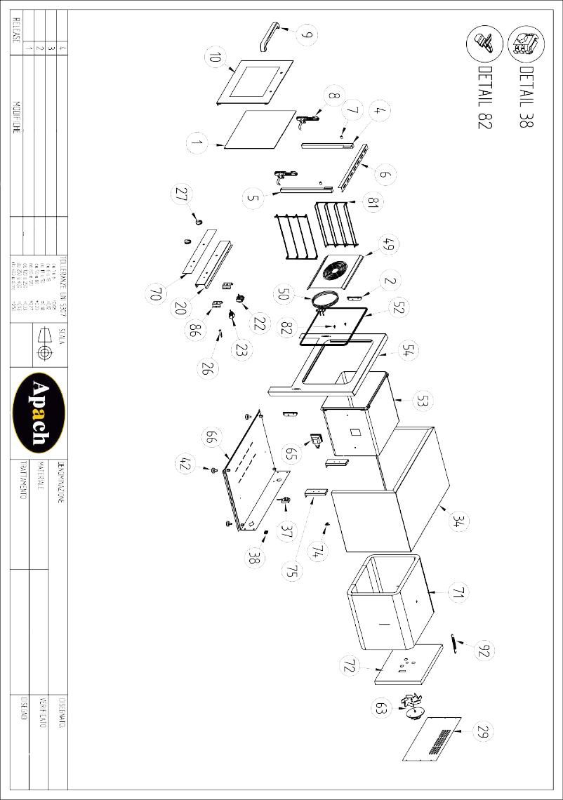 Деталировка Apach Cook Line A5/4