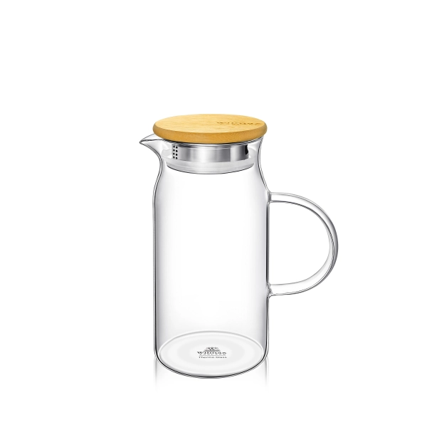 Кувшин Wilmax Thermo Glass WL‑888207 1000мл крышка бамбук