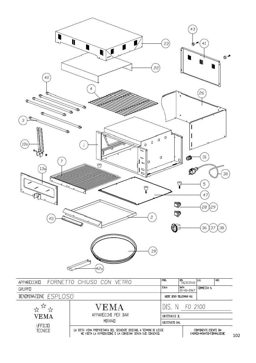 Деталировка Vema FO 2100