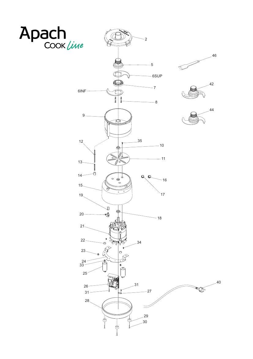 Деталировка Apach Cook Line ACTX3