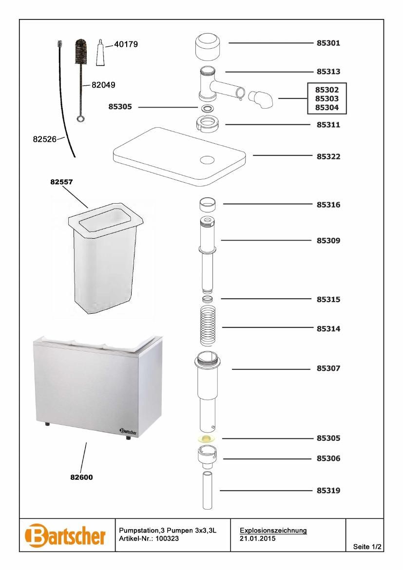 Деталировка Bartscher 100323