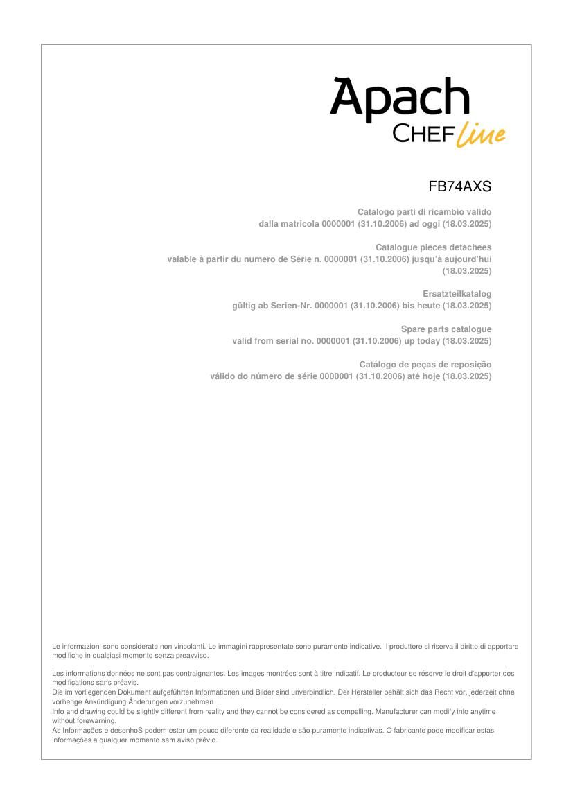 Деталировка Apach Chef Line GLRRG47OSP