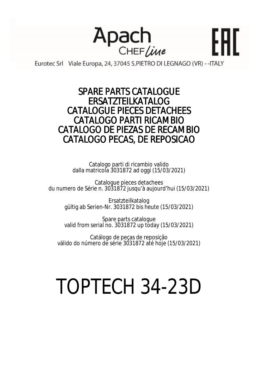 Деталировка Apach Chef Line LGTT40 RP DD DP TF