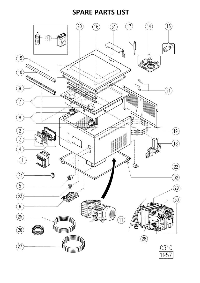 Деталировка Apach Cook Line AVM308L