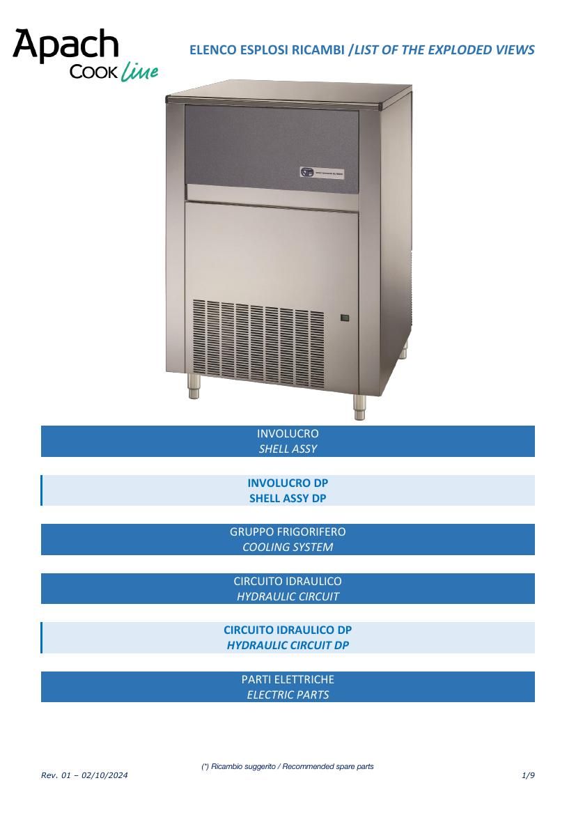 Деталировка Apach Cook Line ACB150.65B