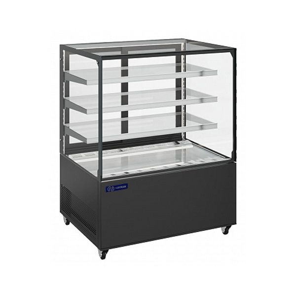 Витрина кондитерская Kayman ВКА 1200-130 люкс квадро черный