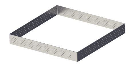 Форма кондитерская De Buyer 3099.21 Квадрат 15*15*2см нерж перфорир