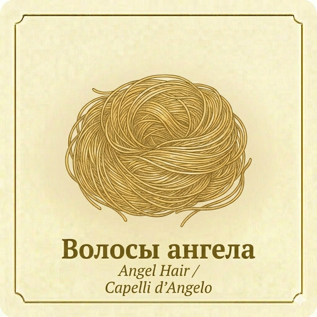 Волосы ангела - самая тонкая длинная паста