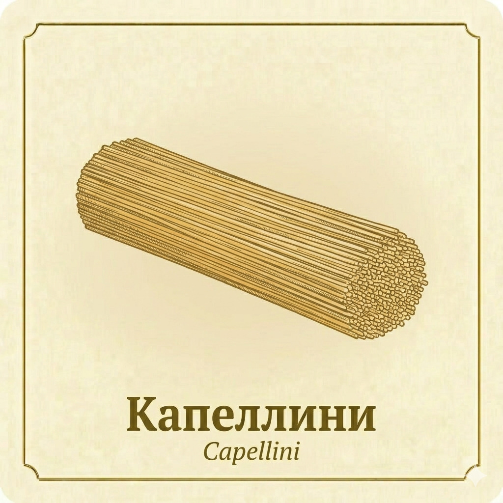 Капеллини - очень тонкая длинная паста
