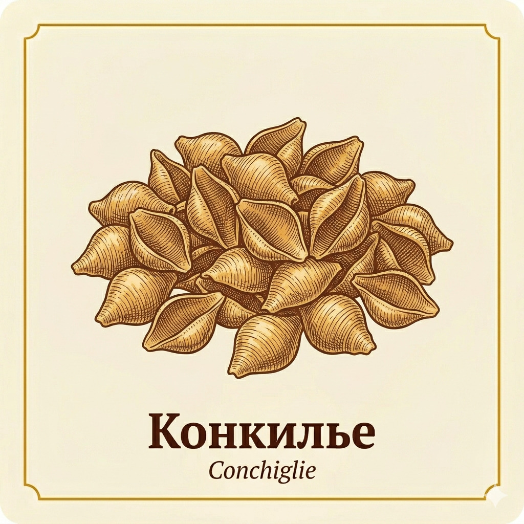 Конкилье - паста в форме ракушки