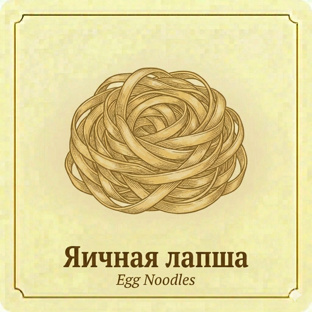 Яичная лапша - паста на яйцах