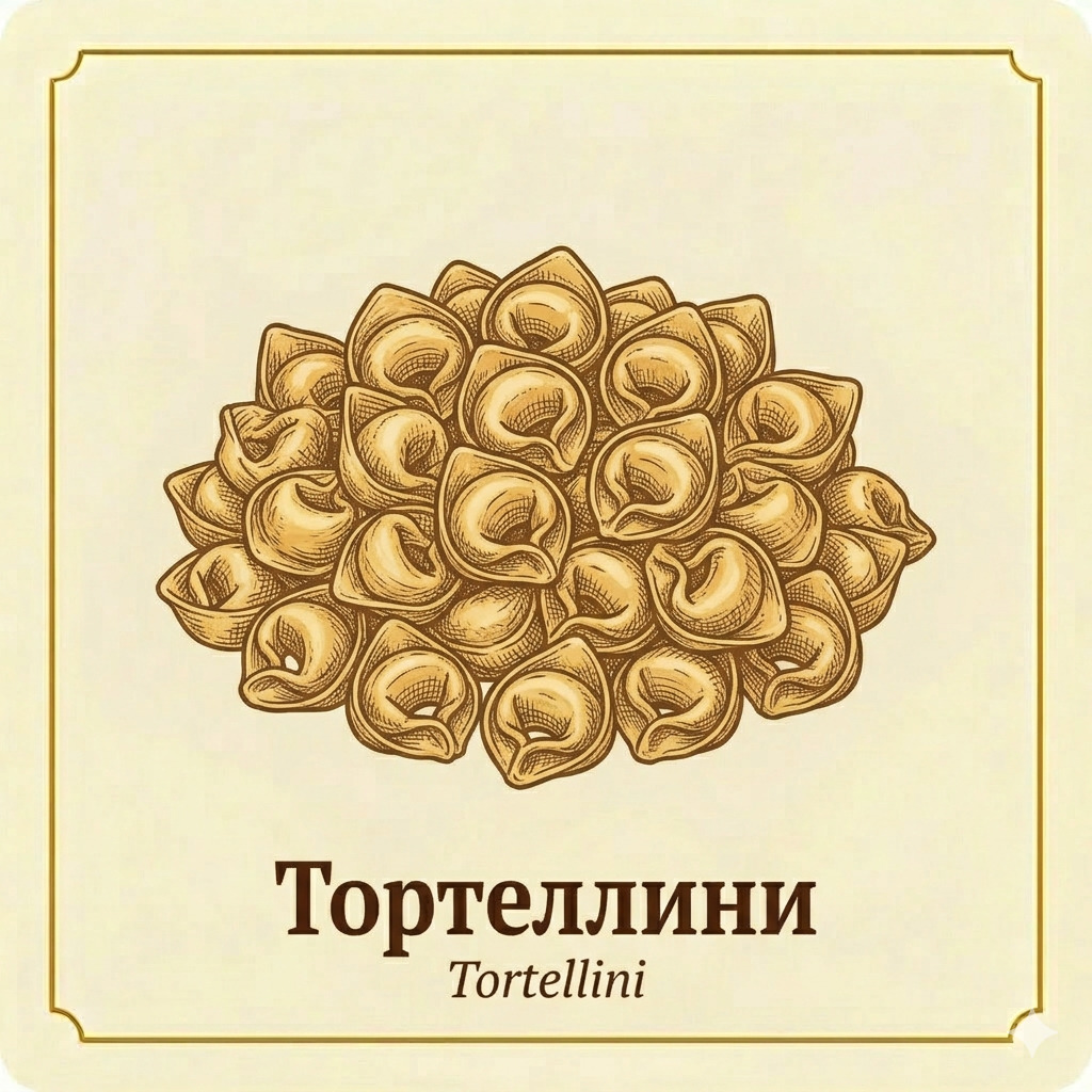 Тортеллини - фаршированная паста кольцами